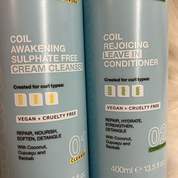 Imbue Coil Awakening Sulfate Free Cleanser and Conditioner 13.5oz each D2 - Picture 6 of 10